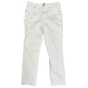 NWD J. Crew Essential Straight White High Rise Stretch Denim Jeans Size 26